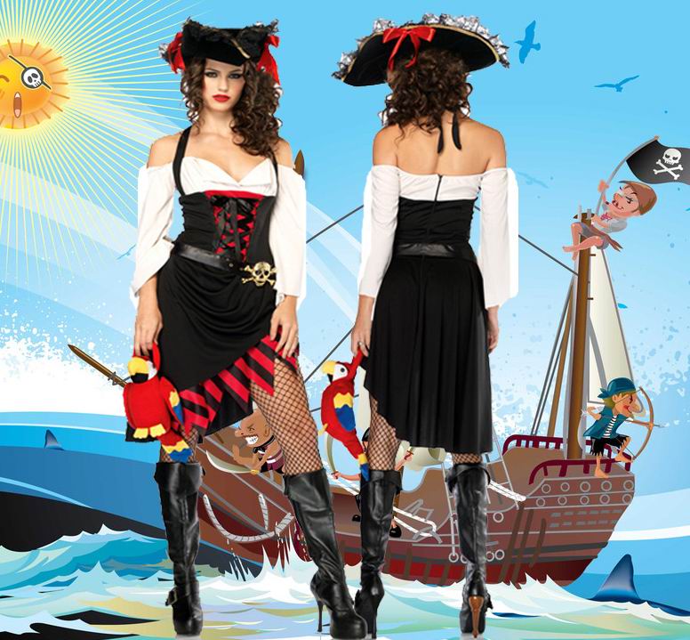 F66123 Sexy Saucy Wench Pirate Costume